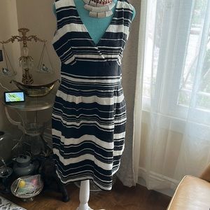 Black and White Striped Dress